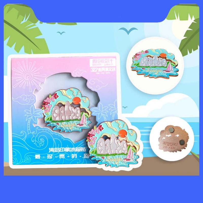 Phoenix Island Fridge Magnet – Sanya Travel Souvenir - Hainan Specialty