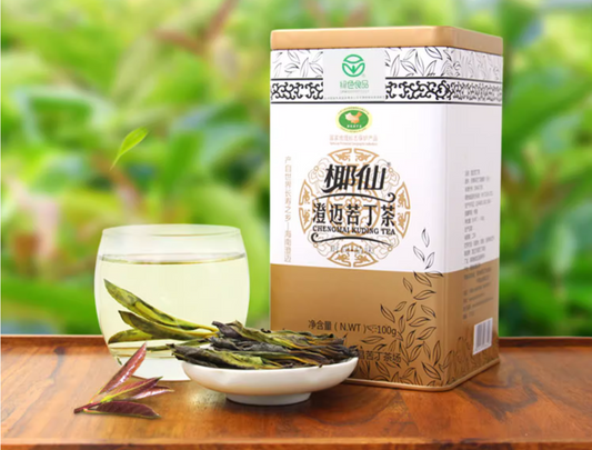 Hainan large leaf kuding tea special kuding original tender leaves herbal tea canned 100g Coconut fairy new tea - Hainan Specialty