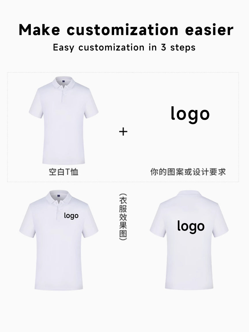 Custom Polo Shirt Cotton Seamless Uniform