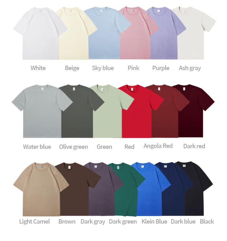 Custom Print Cotton Round Neck T-shirts