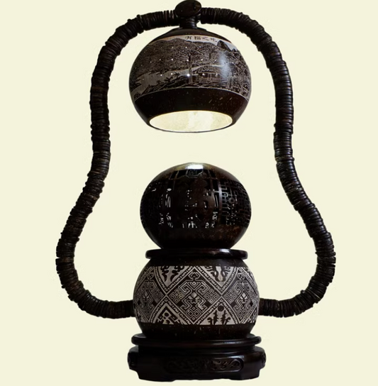 Coconut Shell Fragrant Table Lamp Gift - Hainan Specialty
