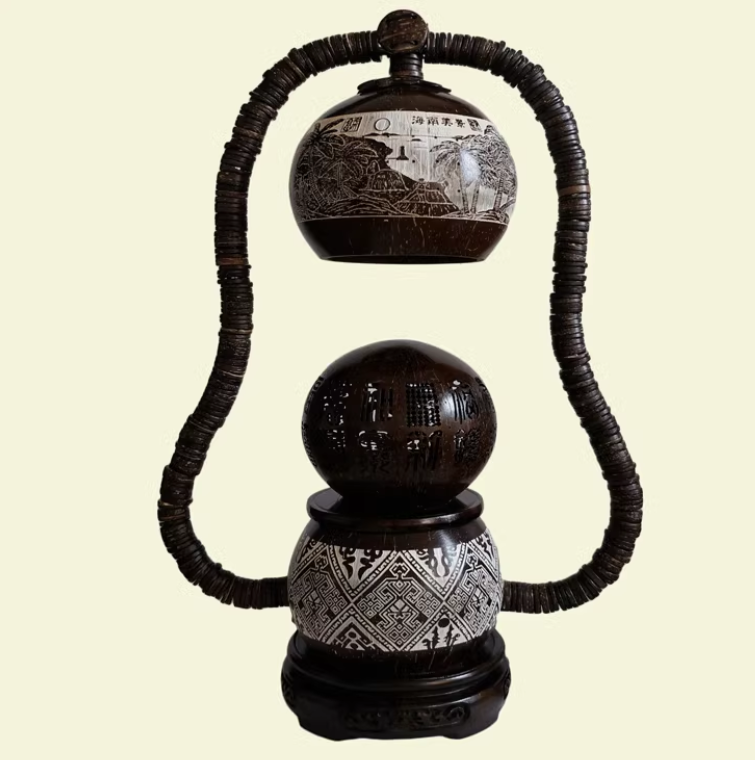 Coconut Shell Fragrant Table Lamp Gift - Hainan Specialty