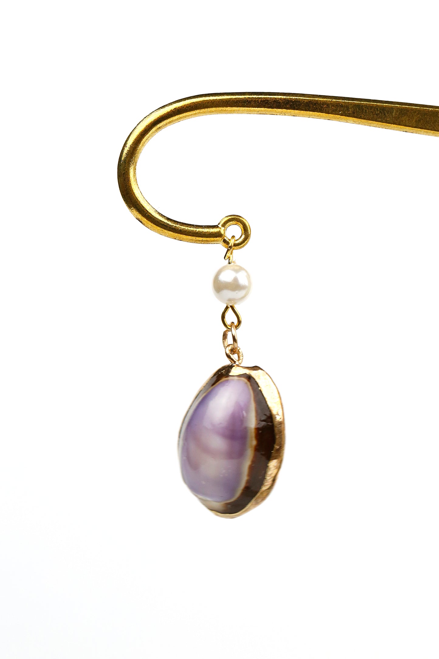 Gold Plated Seashell Bookmark & Hairpin Set - Hainan Specialty