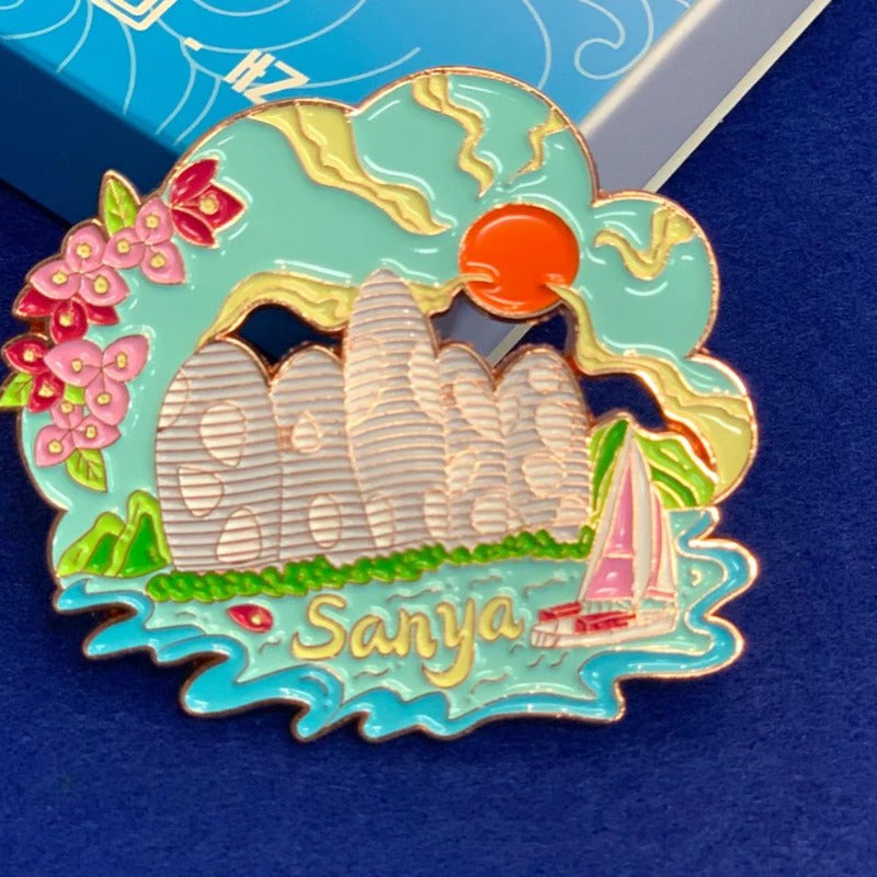 Phoenix Island Fridge Magnet – Sanya Travel Souvenir - Hainan Specialty