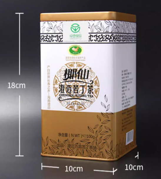 Hainan large leaf kuding tea special kuding original tender leaves herbal tea canned 100g Coconut fairy new tea - Hainan Specialty