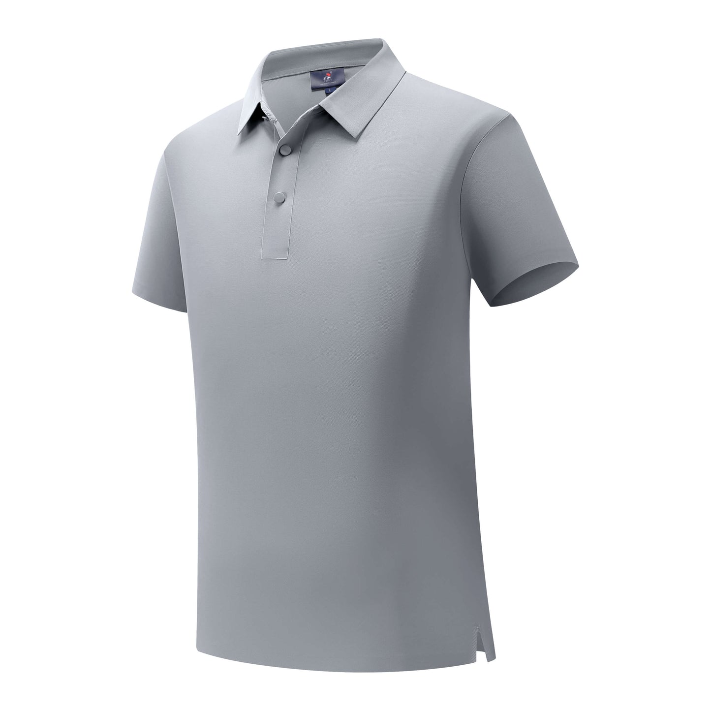 Gray Polo Shirt Cotton Seamless Corporate Wear