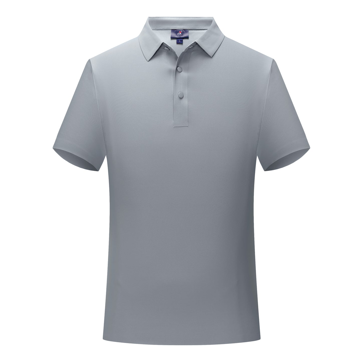 Gray Polo Shirt Cotton Seamless Corporate Wear
