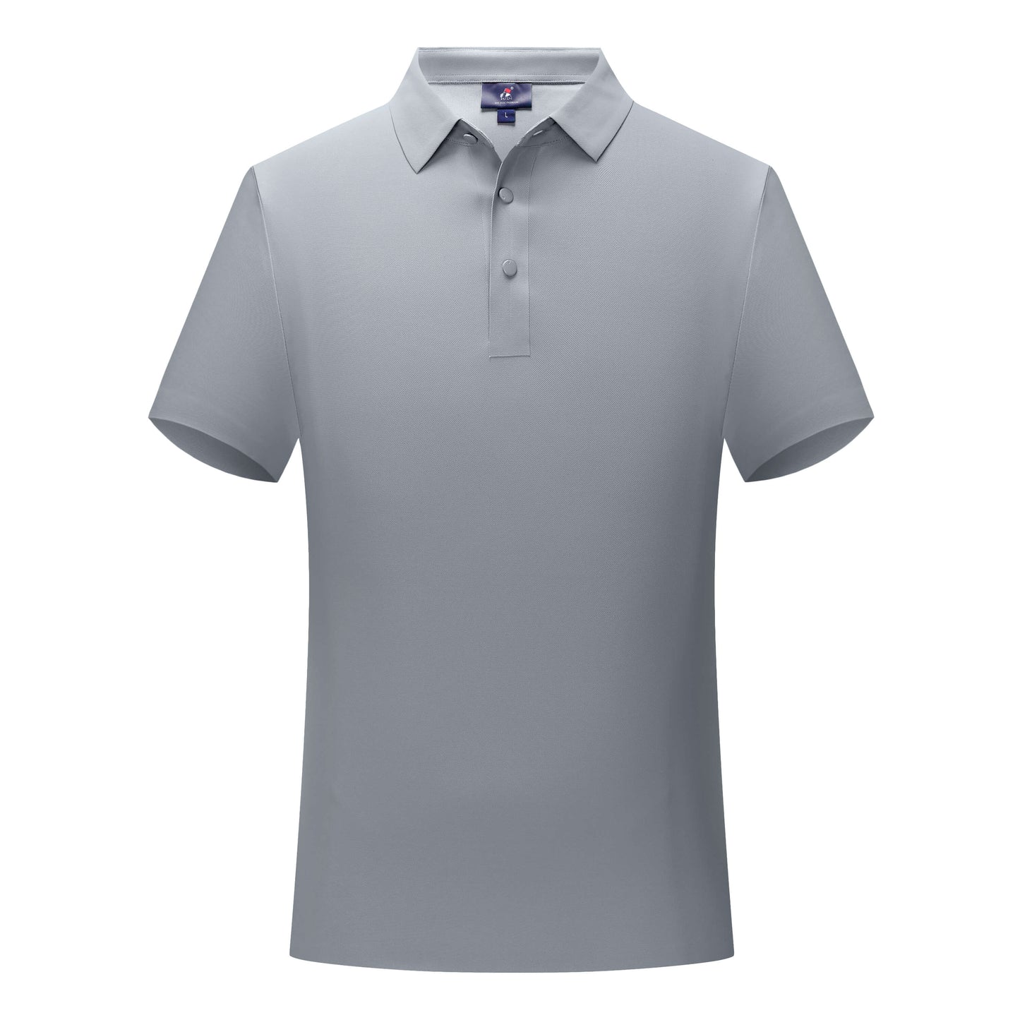 Gray Polo Shirt Cotton Seamless Corporate Wear