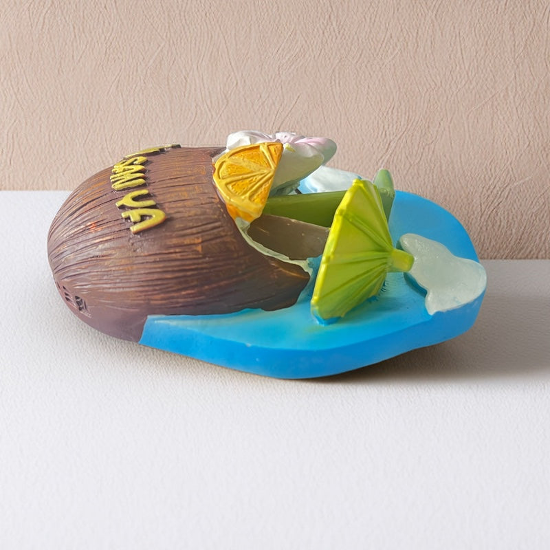 Hainan Sanya Brown Coconut Flexible Enamel Fridge Magnet