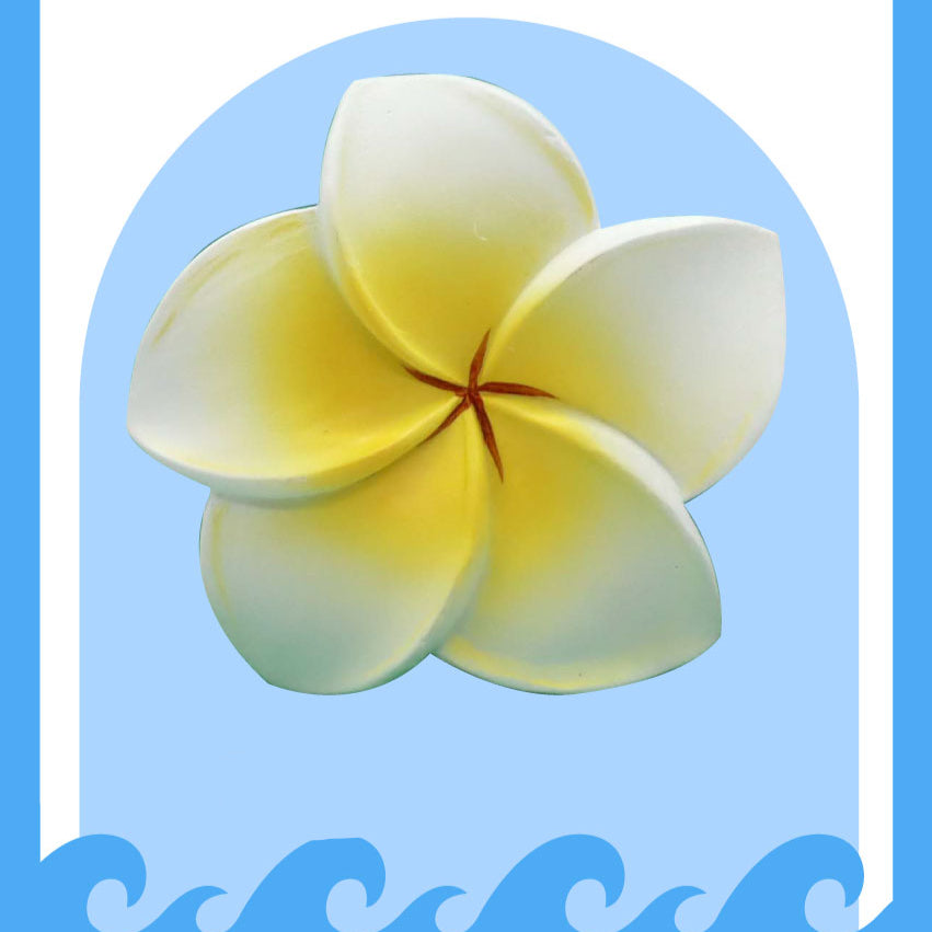 Hainan Frangipani 3D Enamel Souvenir Magnet - Hainan Specialty