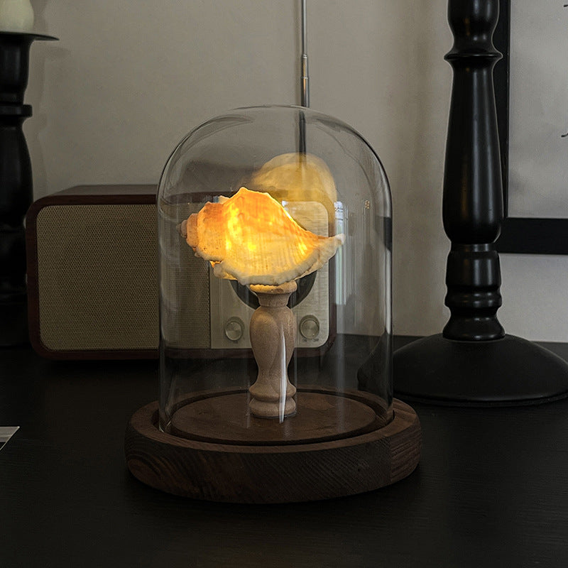 Ocean-Themed Sea Urchin Shell Night Light - Hainan Specialty