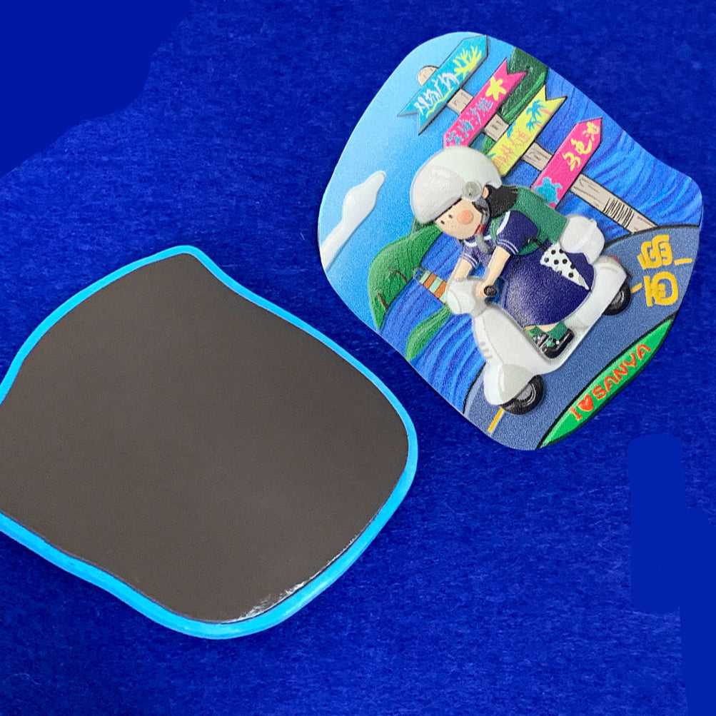 Sanya West Island Cartoon Flexible Souvenir Magnet - Hainan Specialty