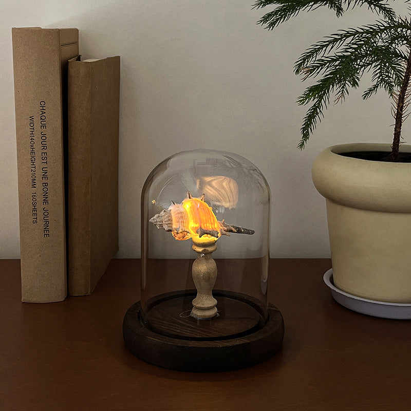 Ocean-Themed Sea Urchin Shell Night Light - Hainan Specialty