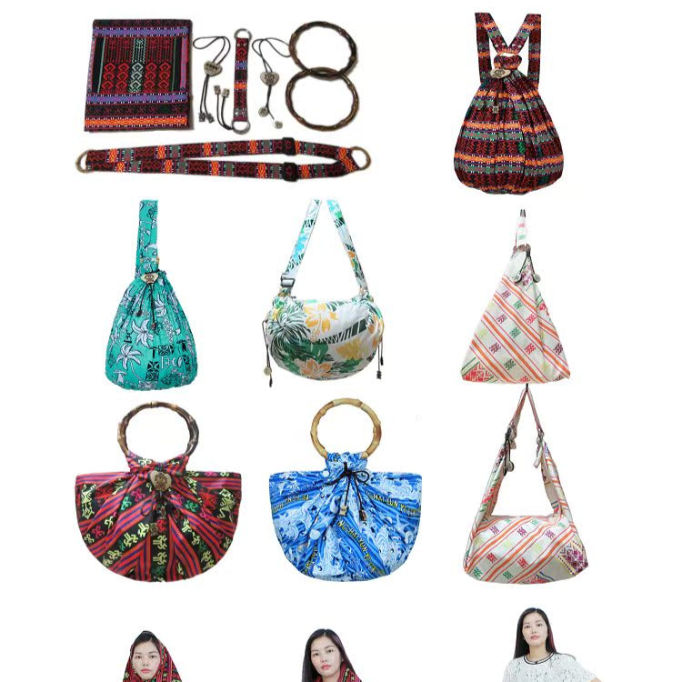 Li Minority 7-in-1 Convertible Scarf Bag - Hainan Specialty