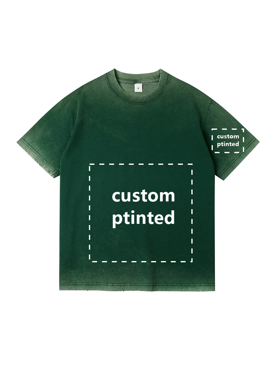 Retro Washed Distressed Custom Tee Unisex T-shirts