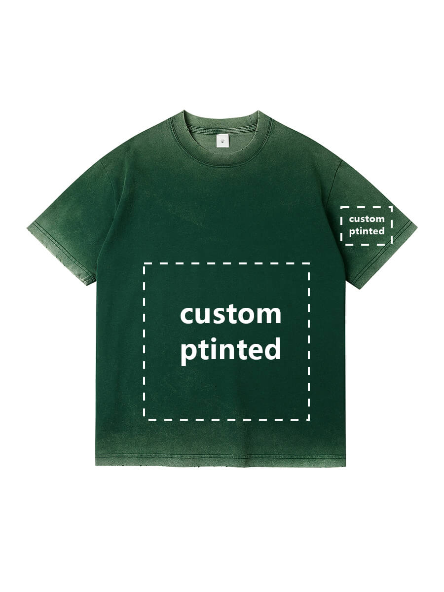 Retro Washed Distressed Custom Tee Unisex T-shirts
