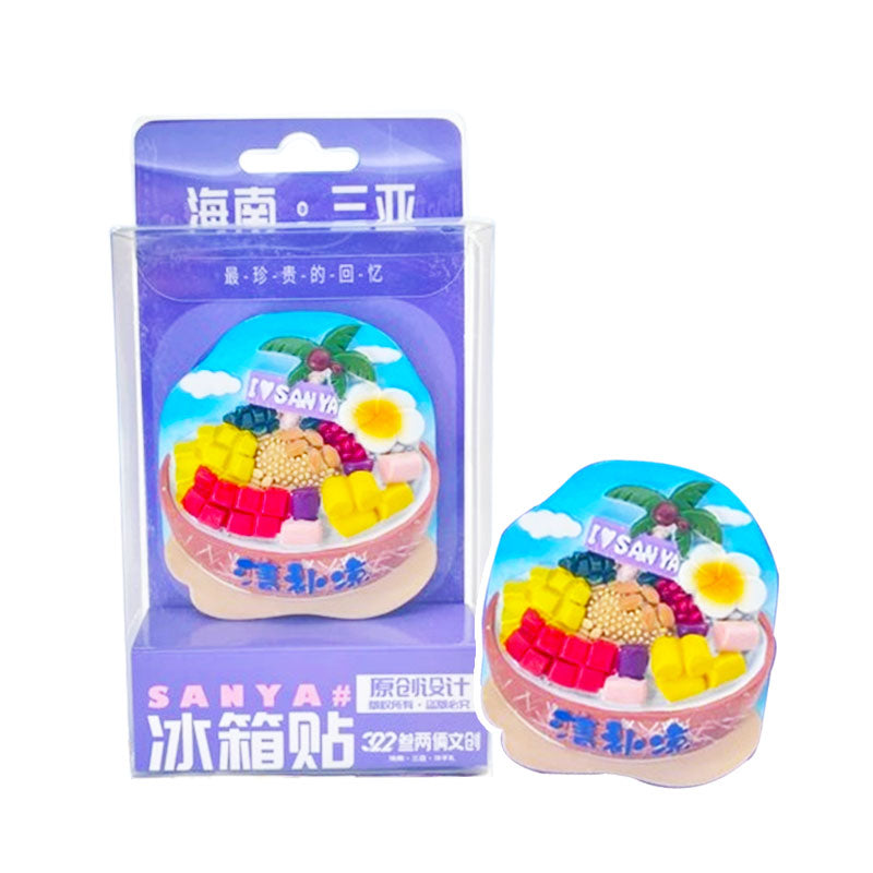 Hainan Qingbuliang Dessert Hand-Painted Fridge Magnet - Hainan Specialty