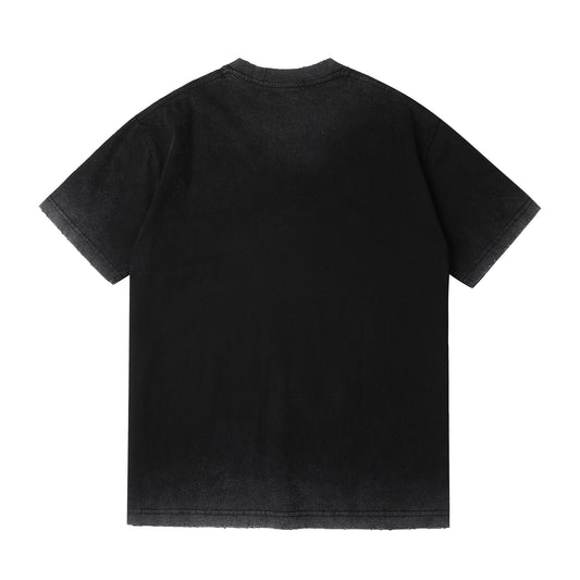 T-shirts Retro Washed Distressed Unisex Group Uniforms