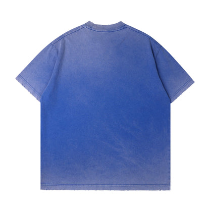 Vintage Washed Distressed Tee Unisex Soft Retro Streetwear