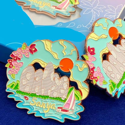 Phoenix Island Fridge Magnet – Sanya Travel Souvenir - Hainan Specialty