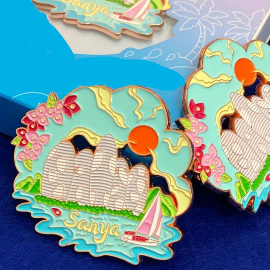 Phoenix Island Fridge Magnet – Sanya Travel Souvenir - Hainan Specialty