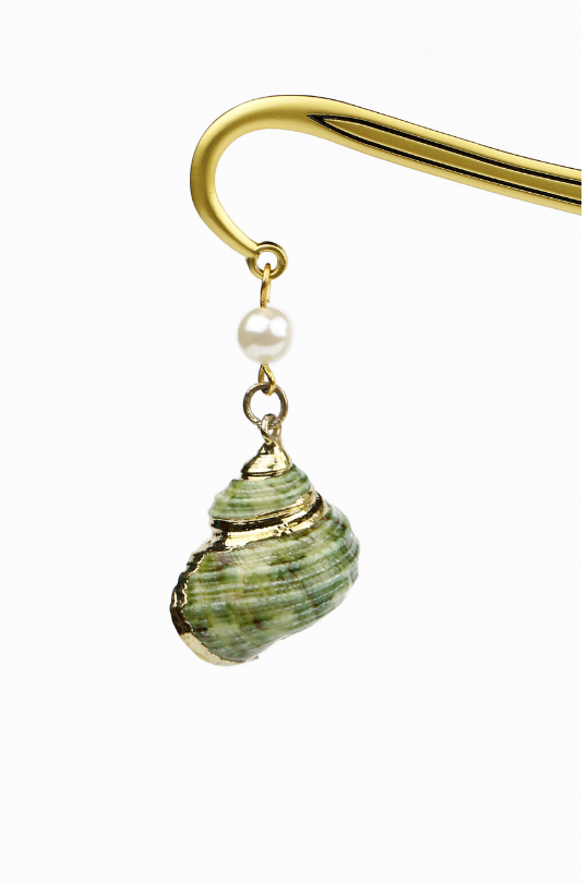 Seaside Shell Picking Bookmark