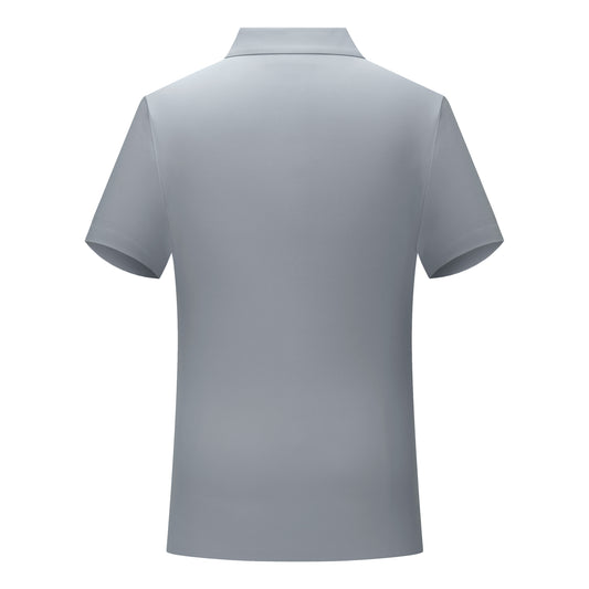 Gray Polo Shirt Cotton Seamless Corporate Wear