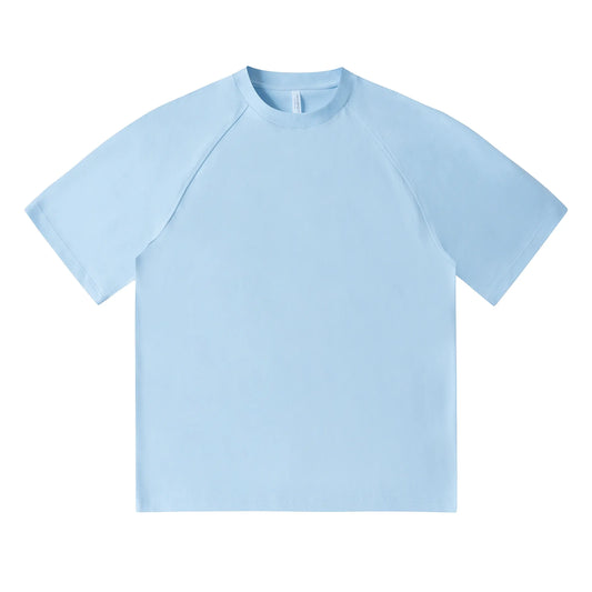 Drop Shoulder Multi-color Round Neck Cotton T-shirts