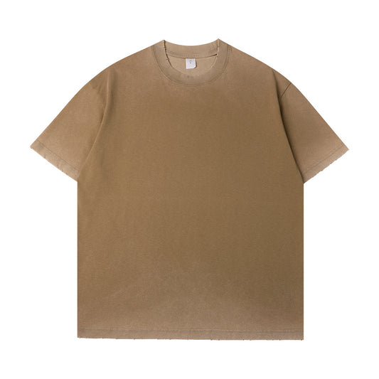 Retro Streetwear Soft Washed Distressed T-shirts Unisex